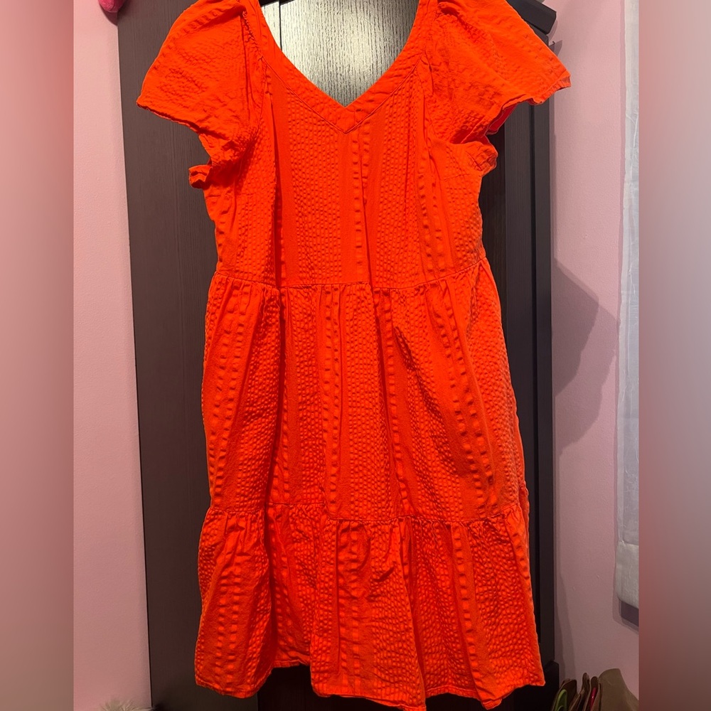 Vibrant Orange Sonoma Dress